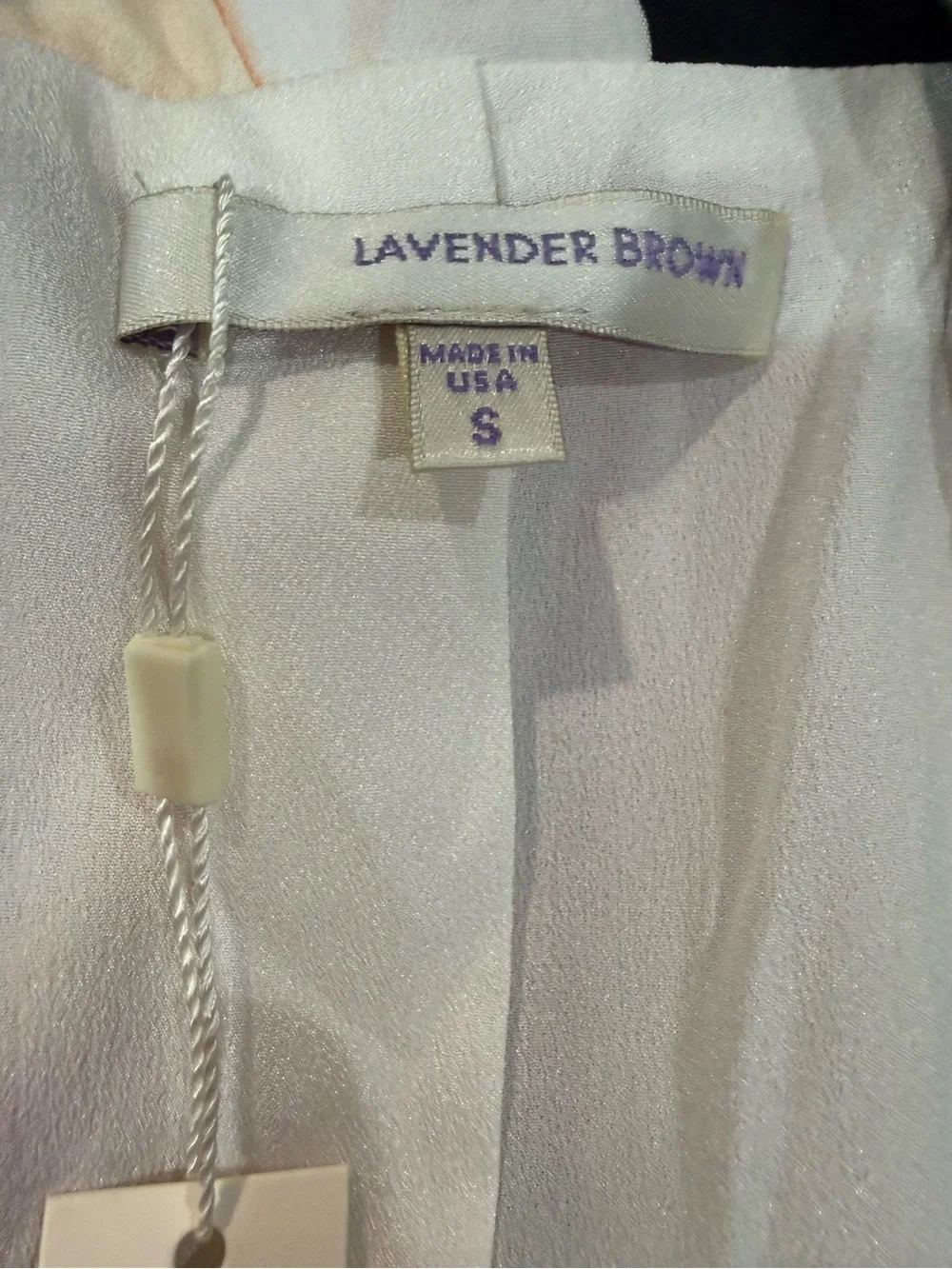 NWT Lavender Brown Black Floral Watercolor Blazer S